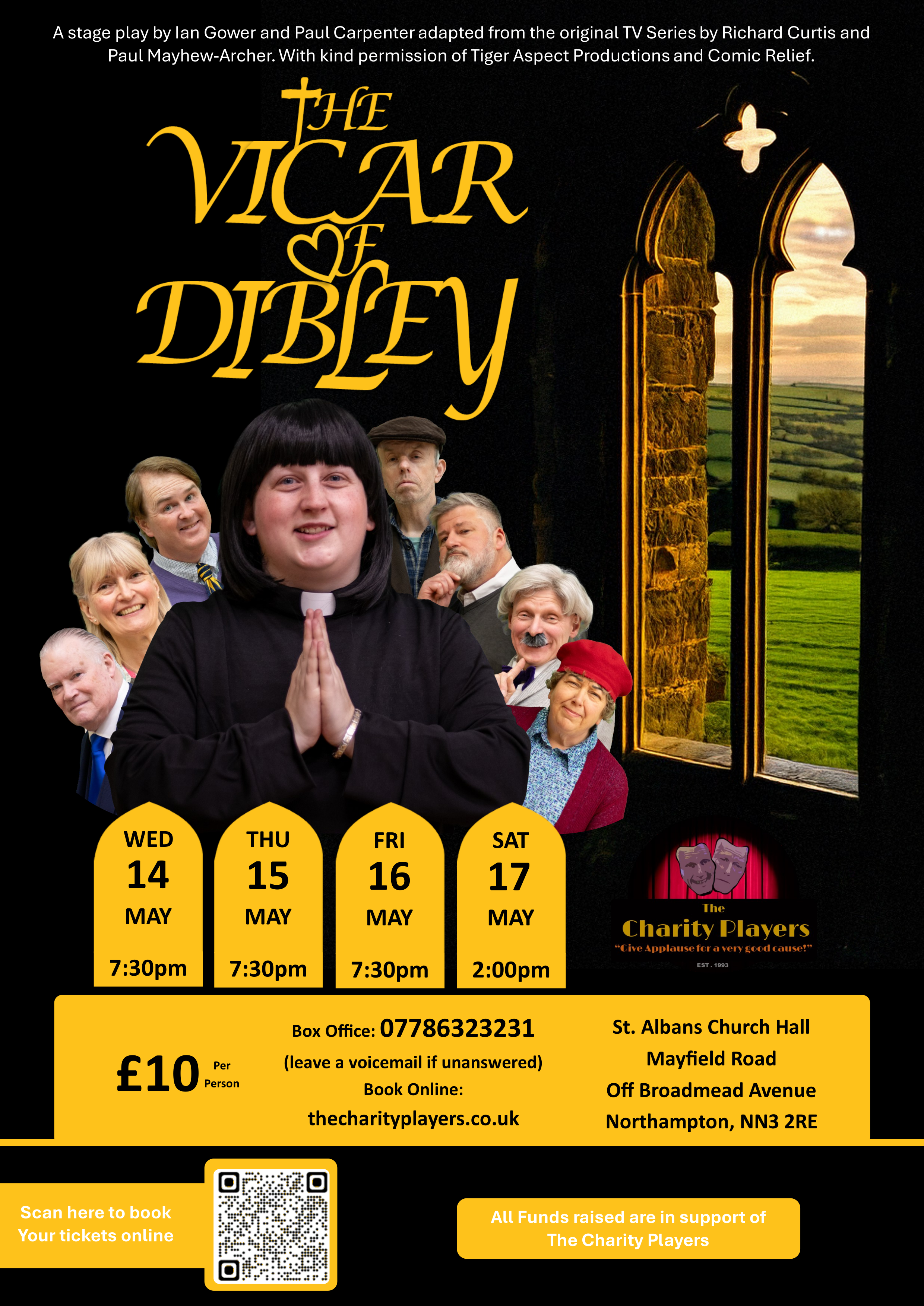 The Vicar of Dibley stage production poster – The Charity Players 2025