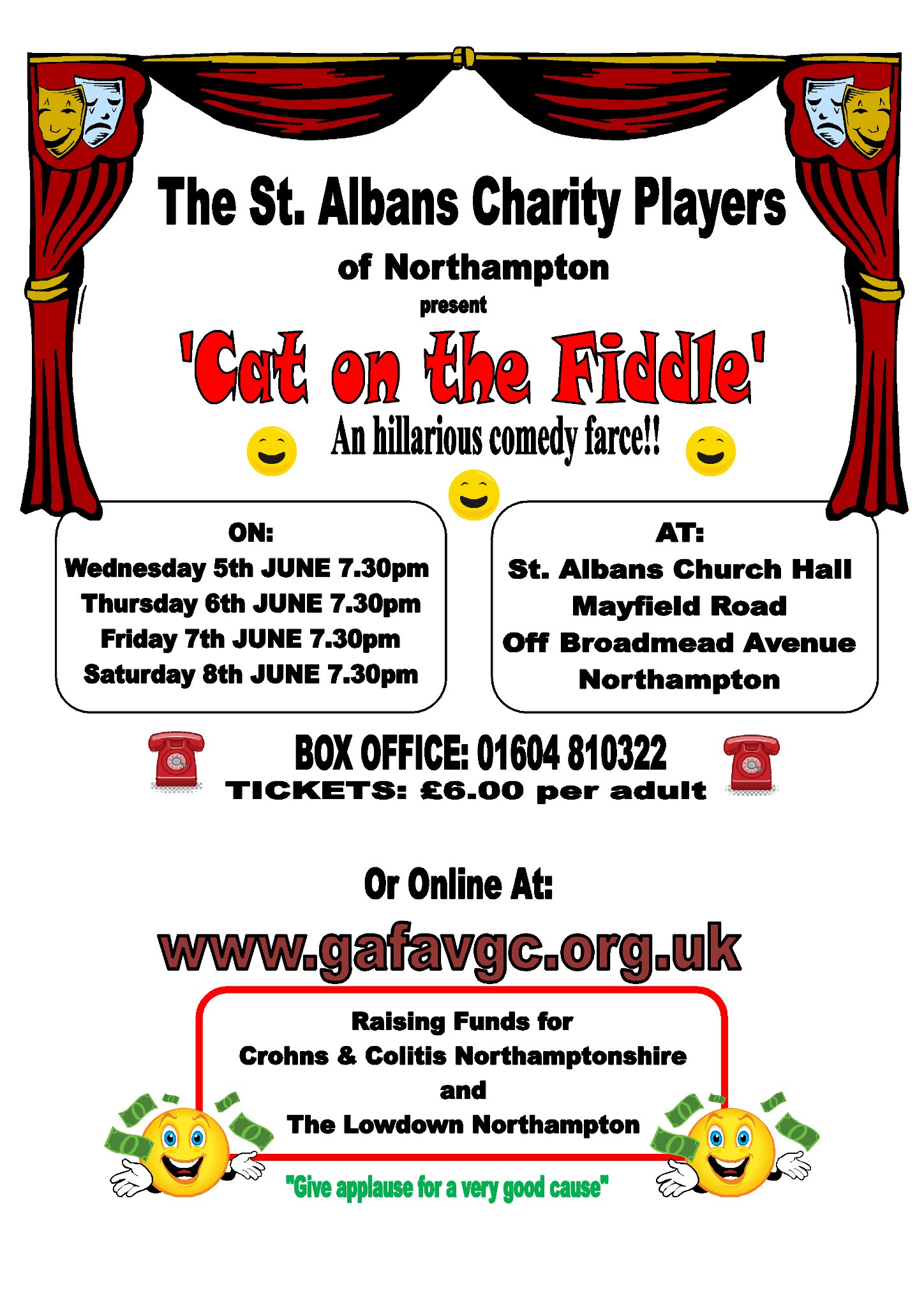 Cat on the Fiddle  stage production poster – The Charity Players