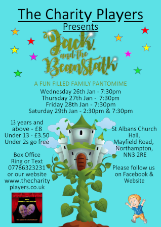 Jack and the Beanstalk stage production poster – The Charity Players 