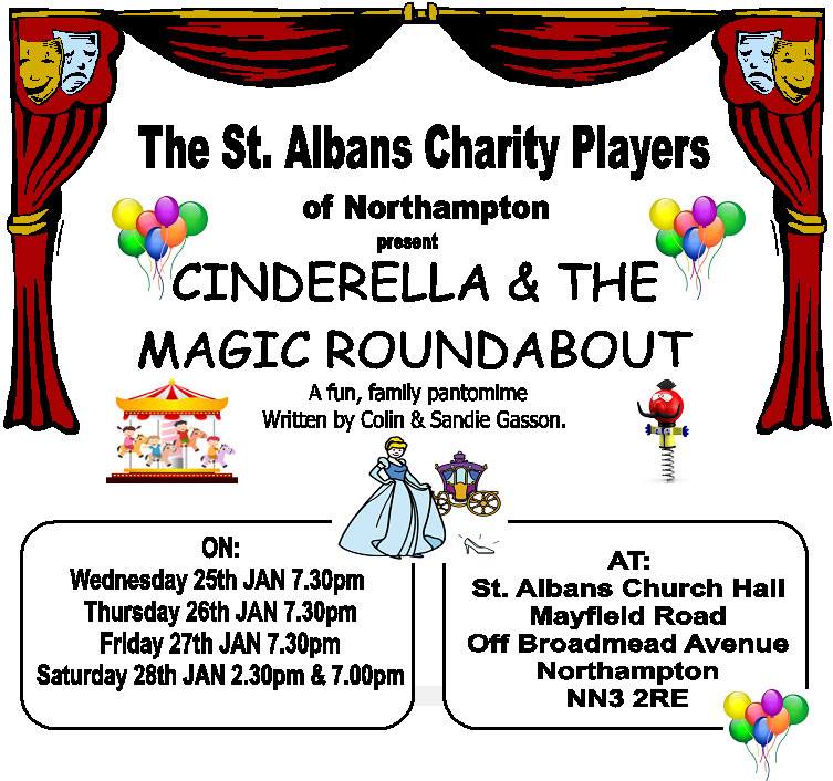 Cinderella & the magic roundabout stage production poster – The Charity Players
