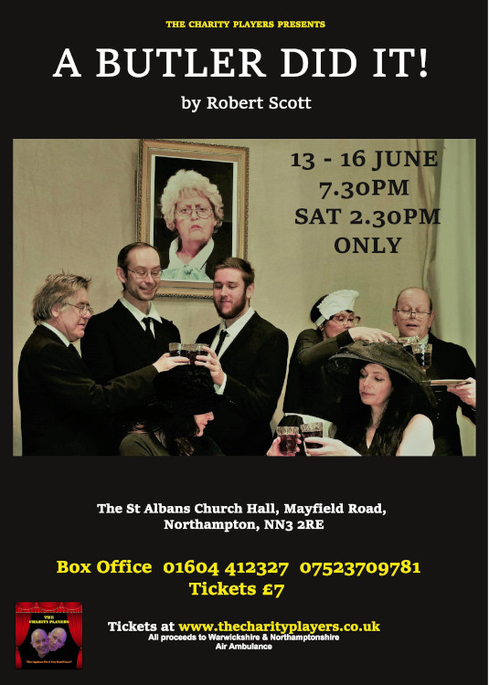 A Butler Did it stage production poster – The Charity Players