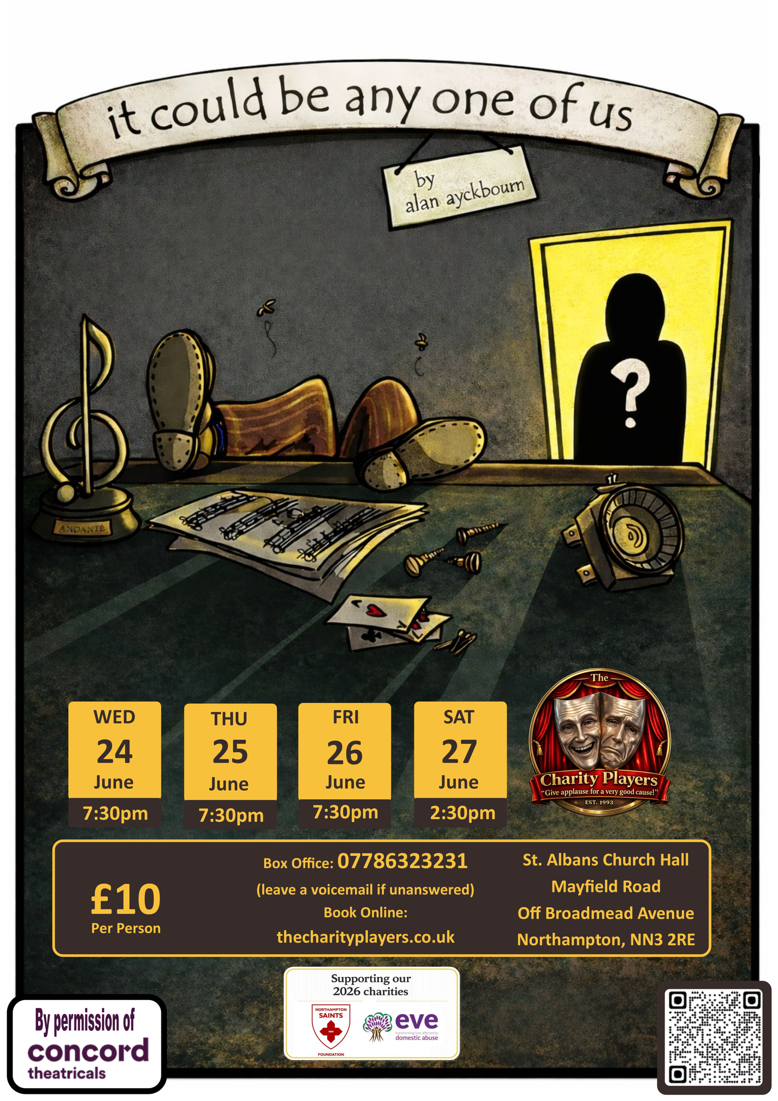 It could be any one of us stage production poster – The Charity Players 2026
